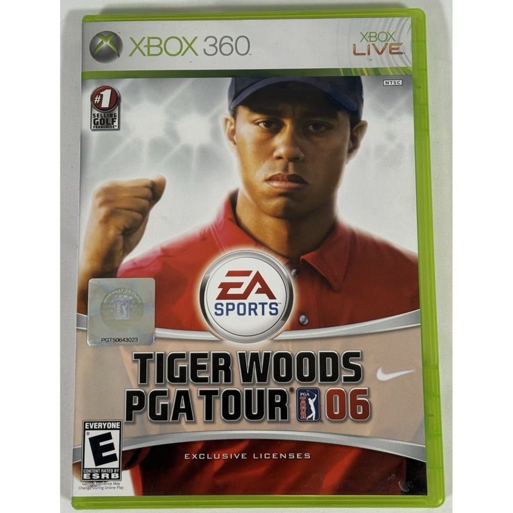 EA Sports Tiger Woods PGA Tour 06 Xbox 360 Video Game Green Case Manual Included